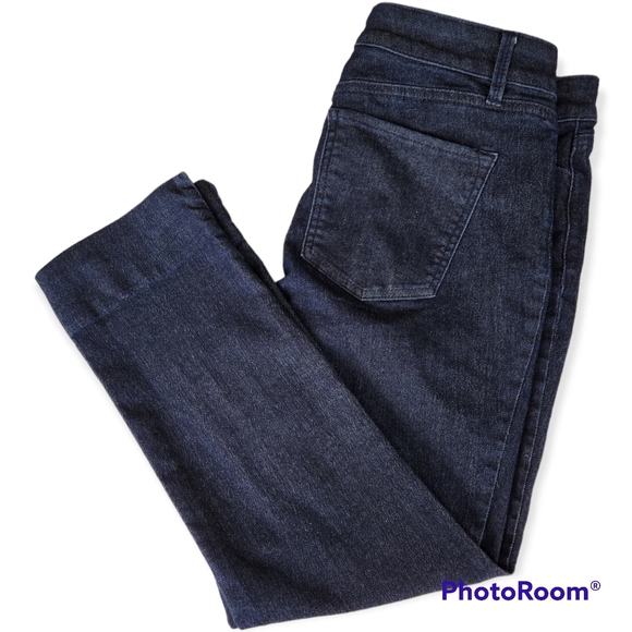 White House Black Market noir dark wash cropped jeans size 8 - Picture 5 of 12